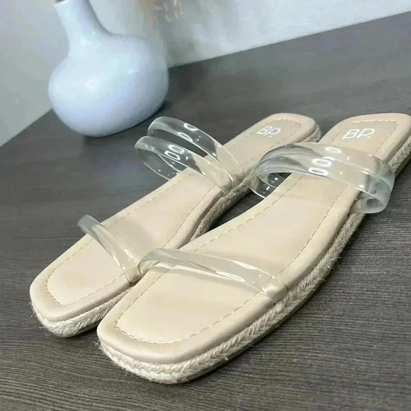 BP Viola Clear Strap Around Slide in Sandals size 4 - Picture 6 of 7